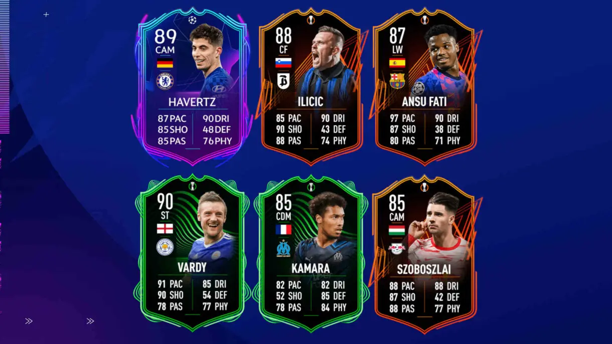 Cartas RTTF con mejora asegurada FIFA 22 Ultimate Team