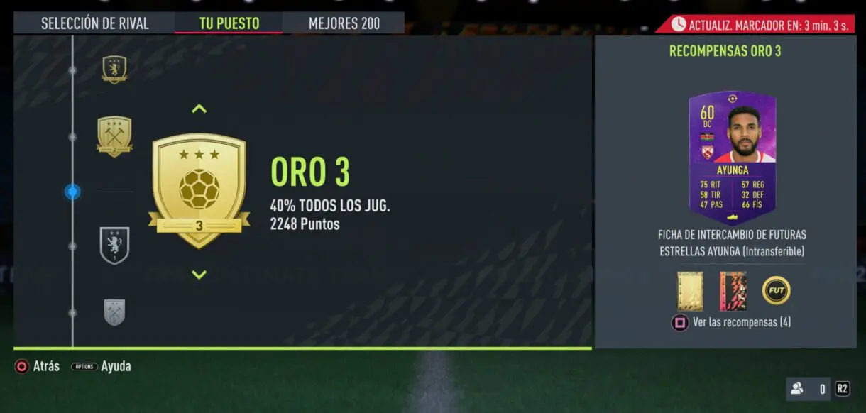 FIFA 22: el nuevo token Future Stars está disponible en Squad Battles Ultimate Team ficha a partir de Oro 3