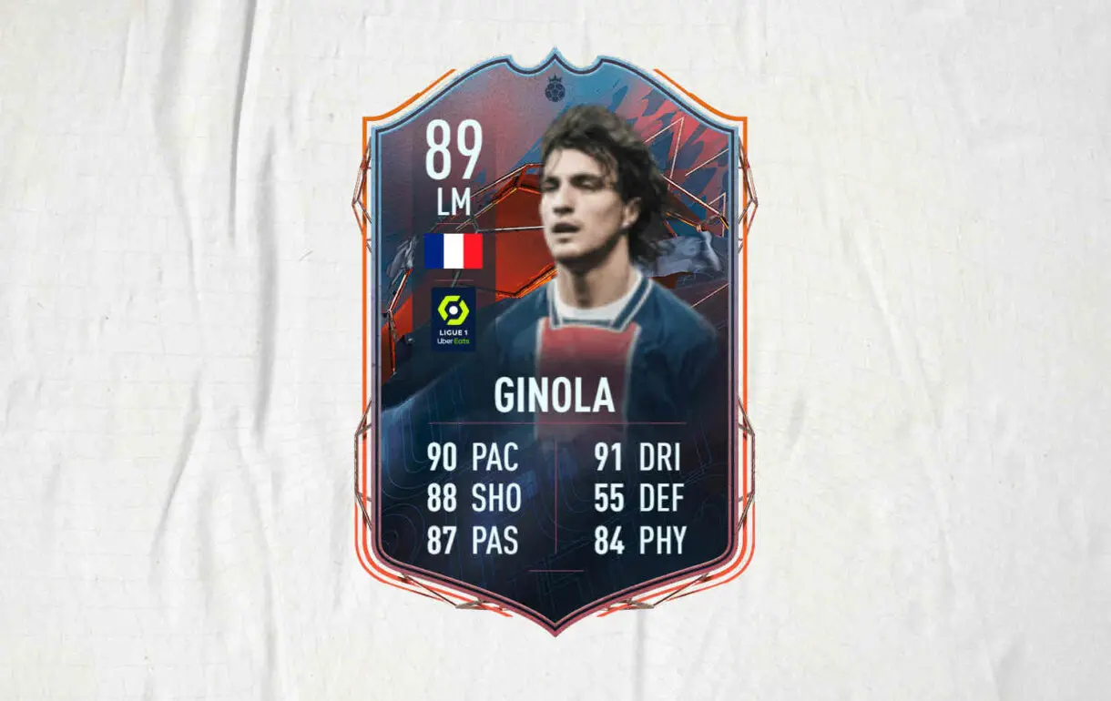 Carta Ginola FUT Heroes FIFA 22 Ultimate Team