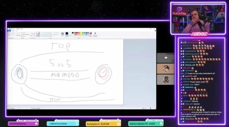 Imagen de Auronplay aprende a jugar al LoL de la mano de Ibai, dejándonos una tarde llena de risas