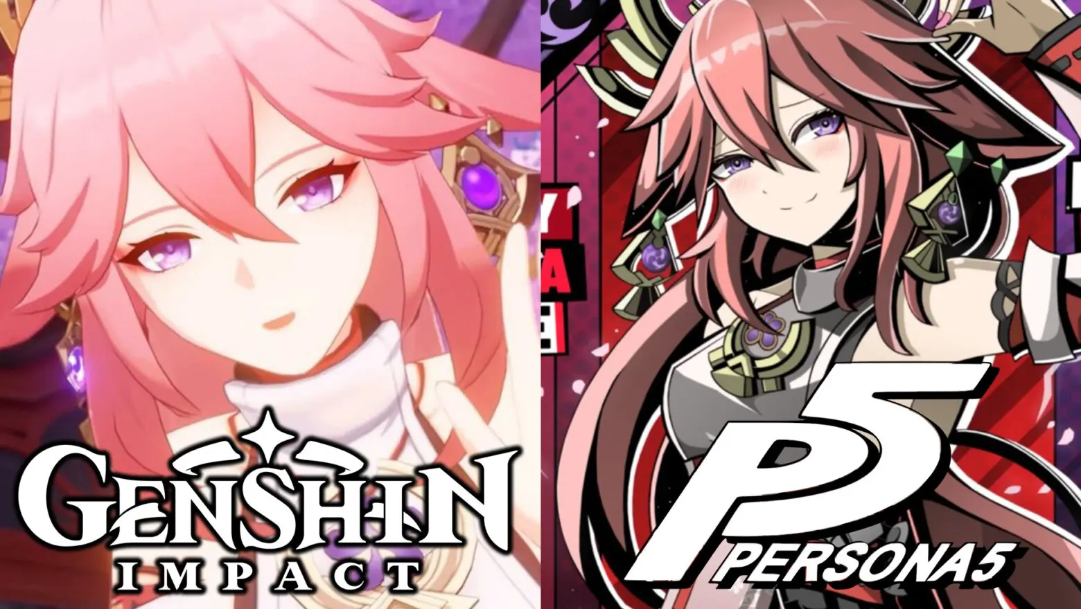 Personajes de Genshin Impact al estilo de Persona 5