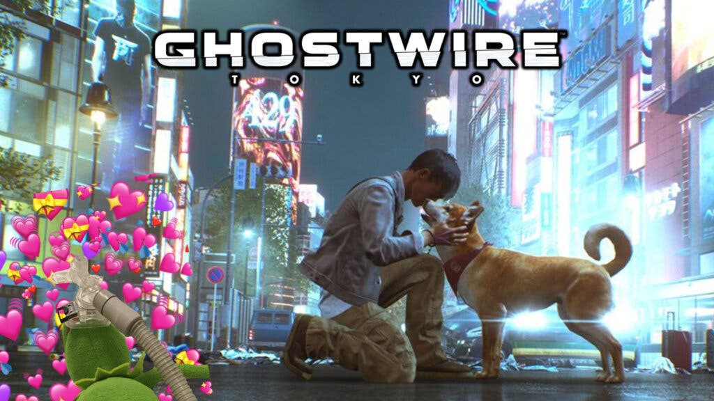 Ghostwire: Tokyo y un perrito