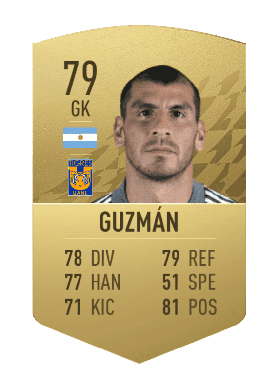 Carta oro no único Guzmán FIFA 22 Ultimate Team