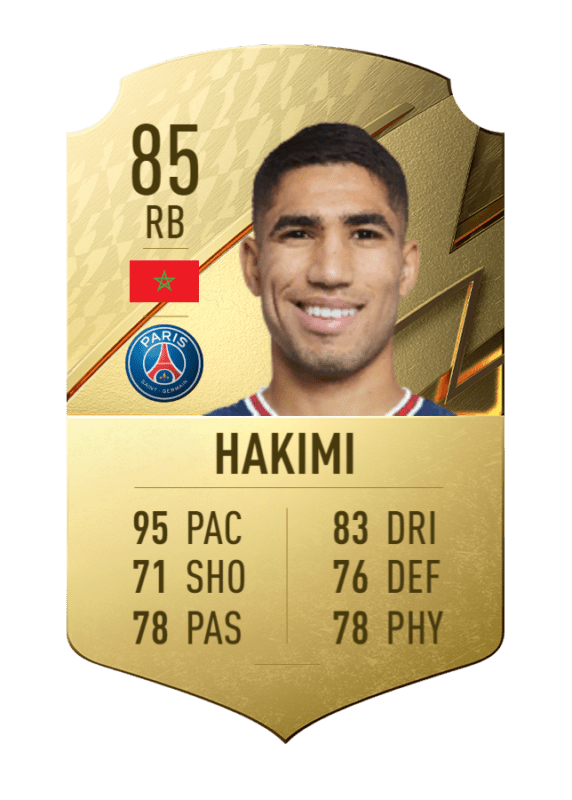 Carta Hakimi oro único FIFA 22 Ultimate Team