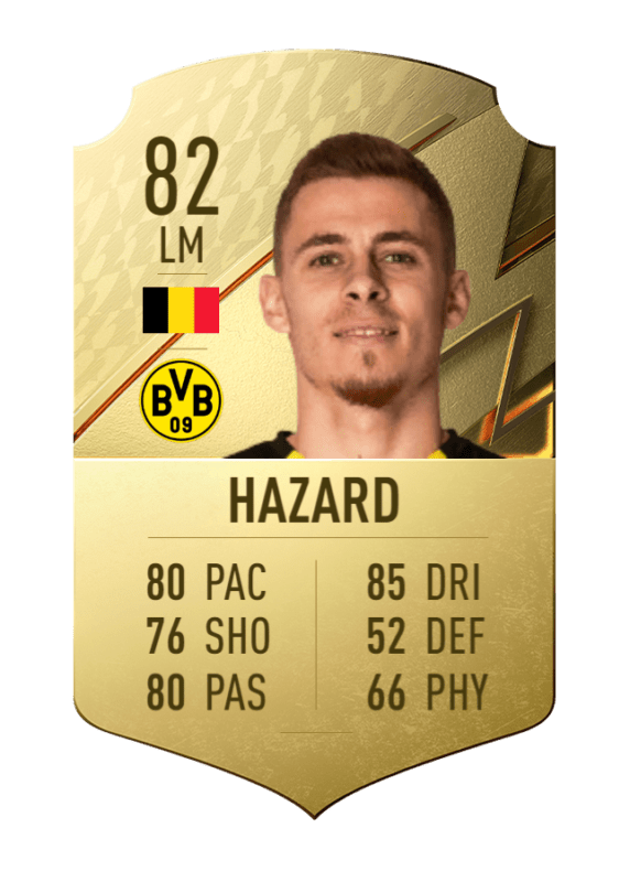 Carta Thorgan Hazard oro único FIFA 22 Ultimate Team