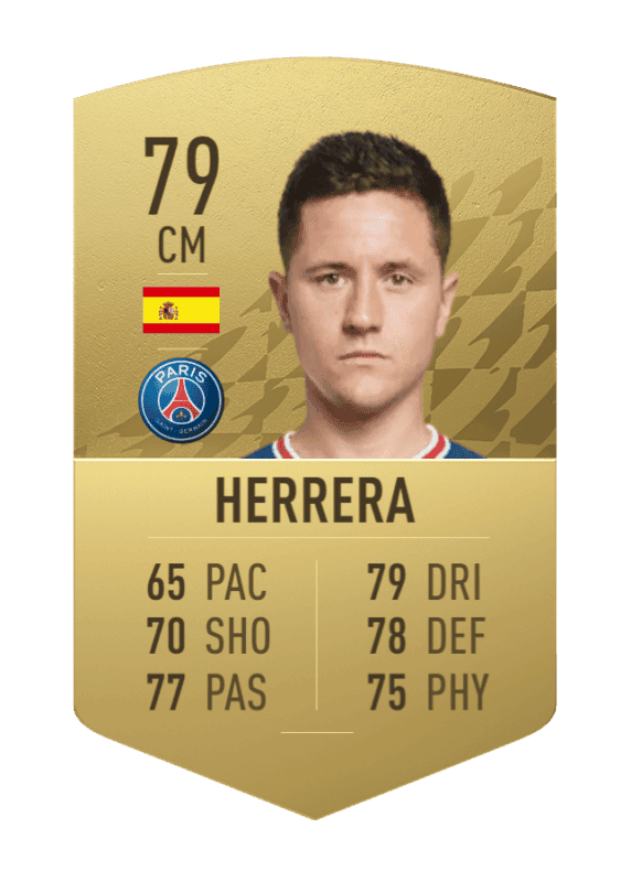 Carta Ander Herrera oro no único FIFA 22 Ultimate Team