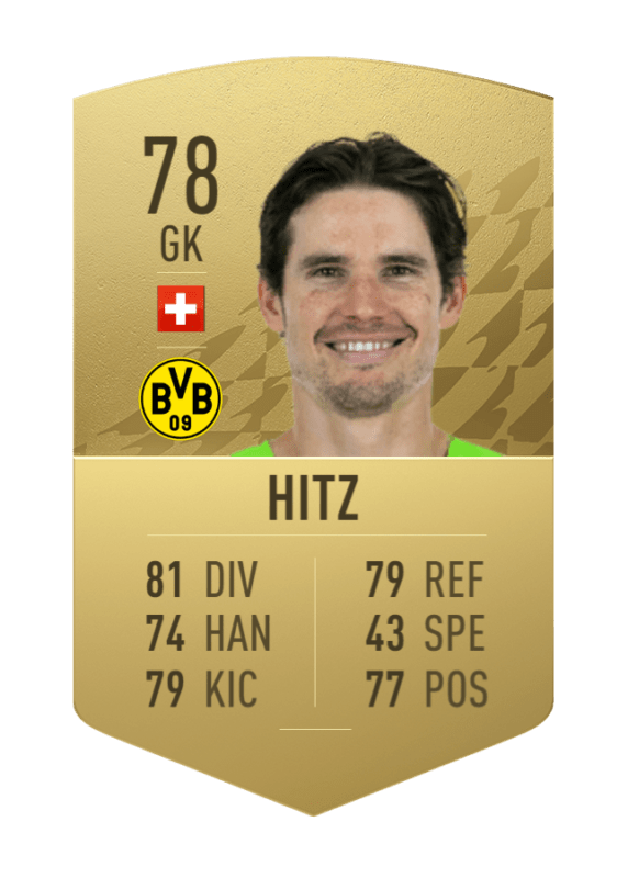Carta Hitz oro no único FIFA 22 Ultimate Team