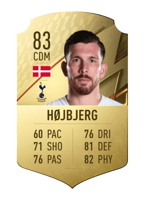 Carta oro único Hojbjerg FIFA 22 Ultimate Team