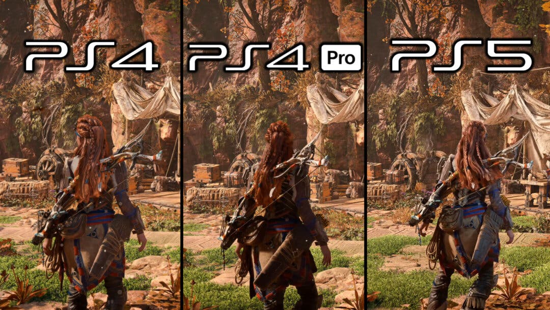 pulmón Zumbido Retener Horizon Forbidden West: Alucina con esta comparativa entre sus versiones de  PS4, PS4 Pro y PS5