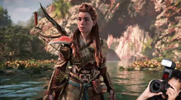 Imagen de Así es el enfermizo nivel de detalle al que llega Horizon: Forbidden West, Aloy suda la gota gorda