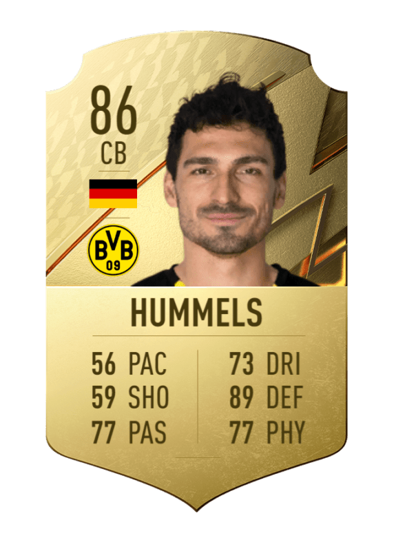 Carta Hummels oro único FIFA 22 Ultimate Team