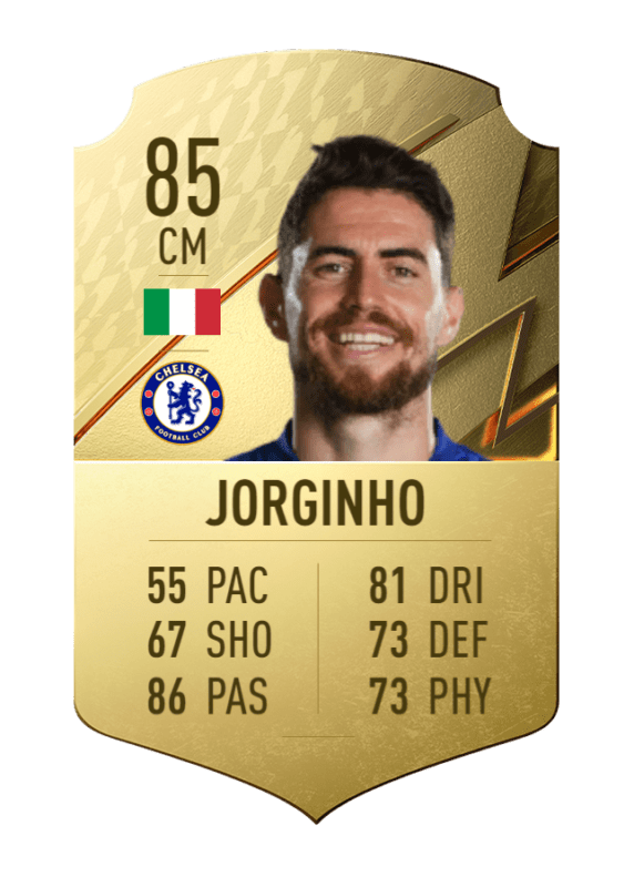 Carta Jorginho oro único FIFA 22 Ultimate Team