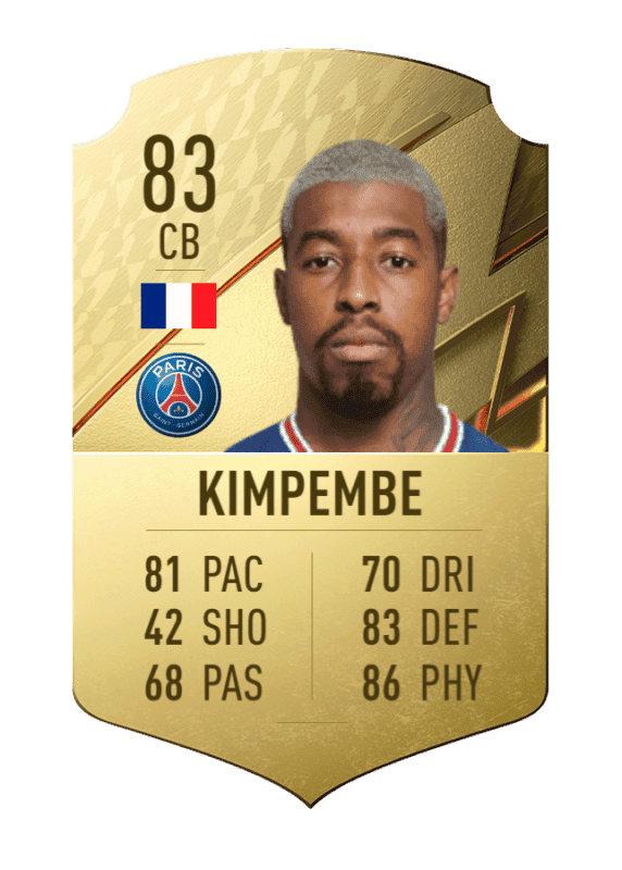 Carta Kimpembe oro único FIFA 22 Ultimate Team