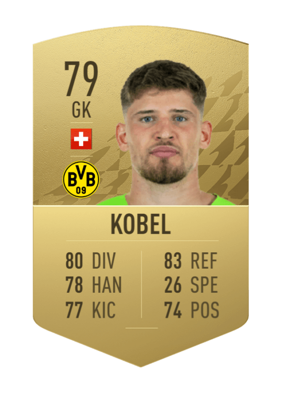 Carta Kobel oro no único FIFA 22 Ultimate Team