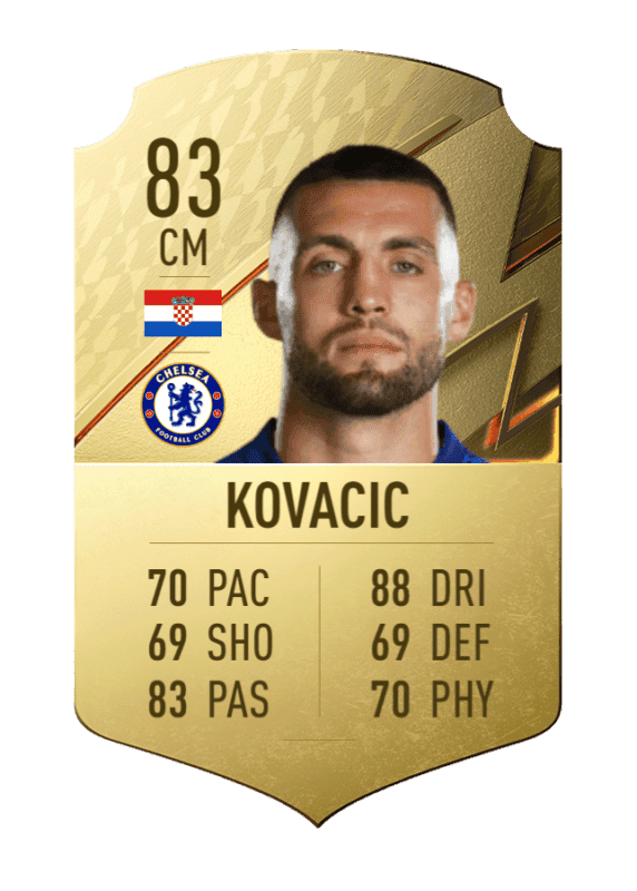 Carta Kovacic oro único FIFA 22 Ultimate Team