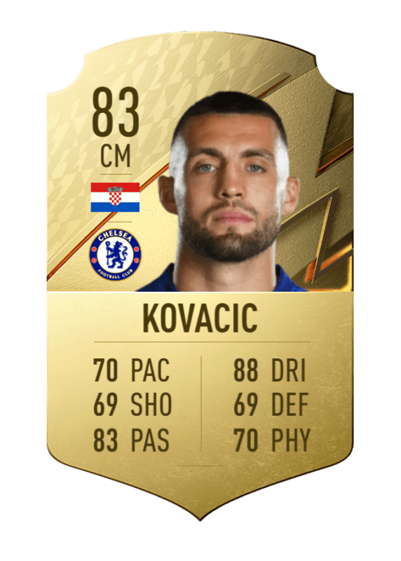 Carta Kovacic oro único FIFA 22 Ultimate Team