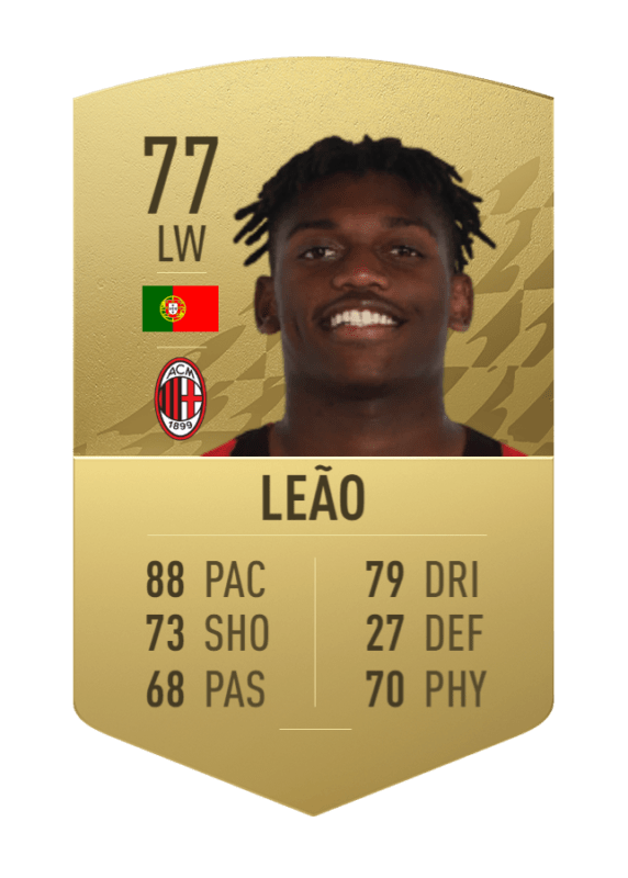 Carta Leao oro no único FIFA 22 Ultimate Team