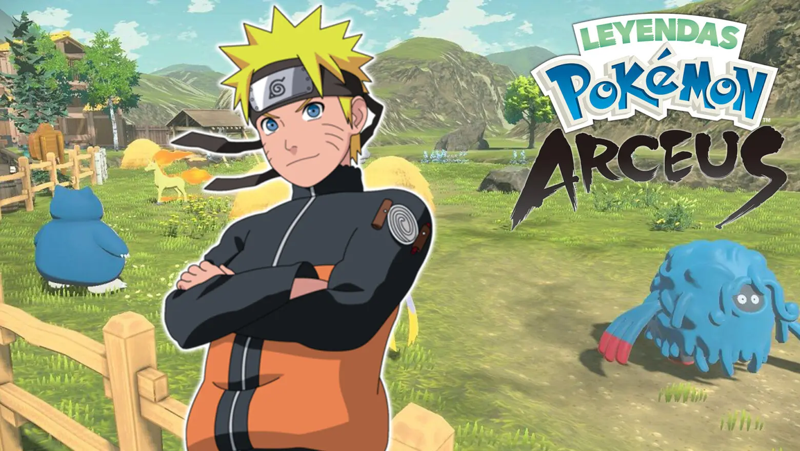 Leyendas Pokémon: Arceus con un bello Naruto
