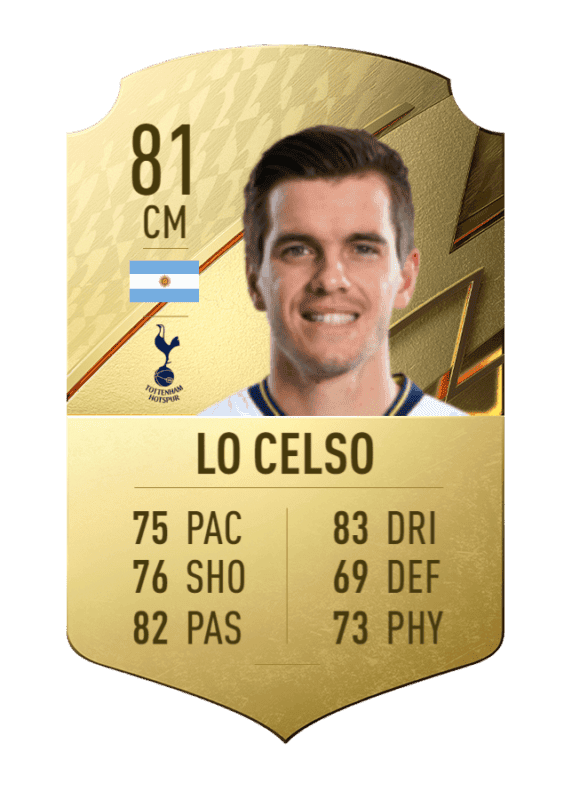 Carta oro único Lo Celso FIFA 22 Ultimate Team
