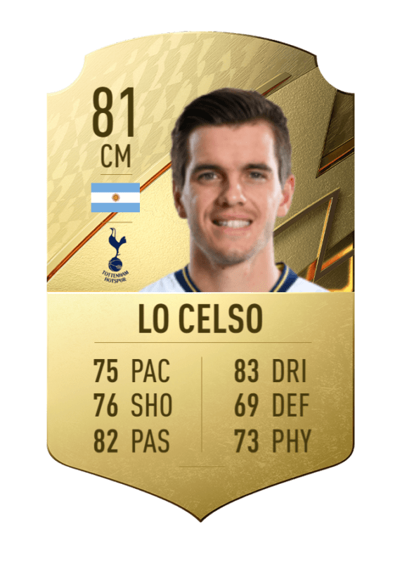 Carta oro único Lo Celso FIFA 22 Ultimate Team