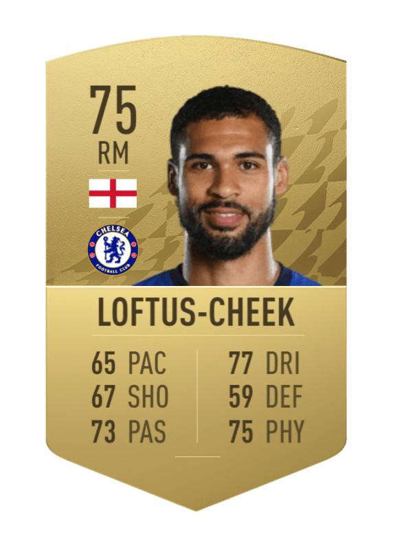 Carta Loftus-Cheek oro no único FIFA 22 Ultimate Team