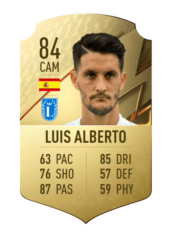 Carta Luis Alberto oro único FIFA 22 Ultimate Team