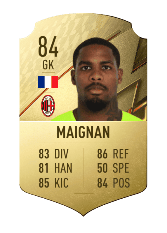 Carta Maignan oro único FIFA 22 Ultimate Team