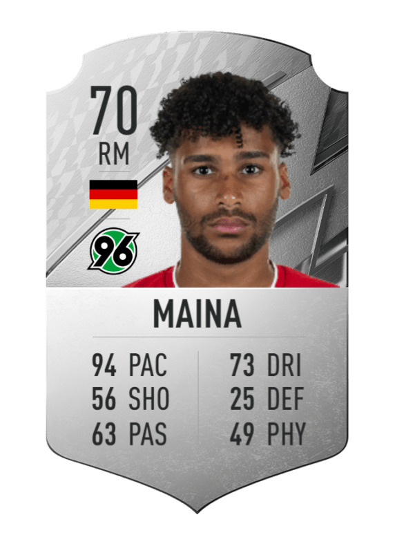 Carta Maina plata único FIFA 22 Ultimate Team