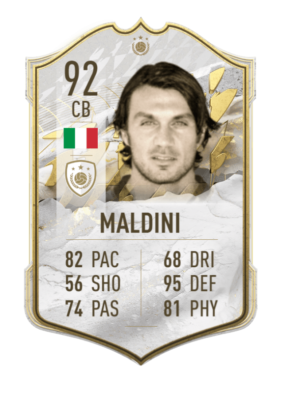 Carta Maldini Icono Medio FIFA 22 Ultimate Team