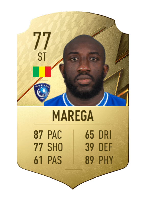 Carta Marega oro único FIFA 22 Ultimate Team
