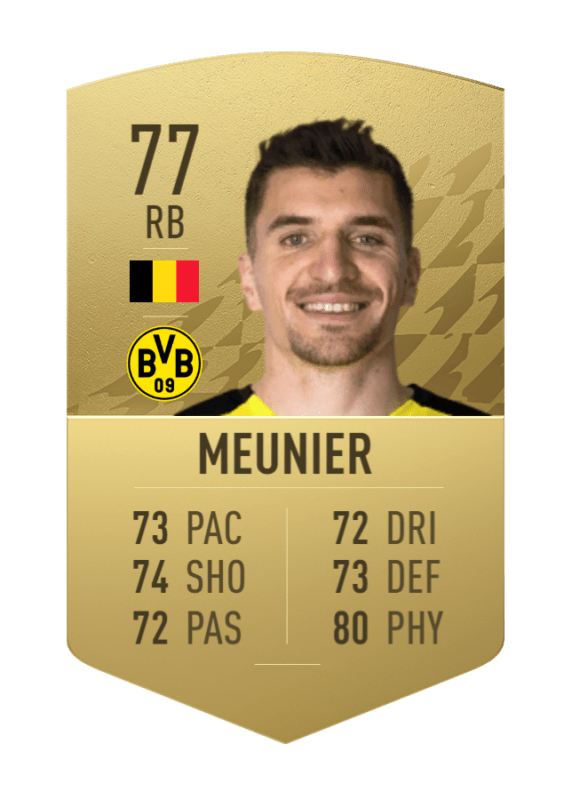 Carta Meunier oro no único FIFA 22 Ultimate Team