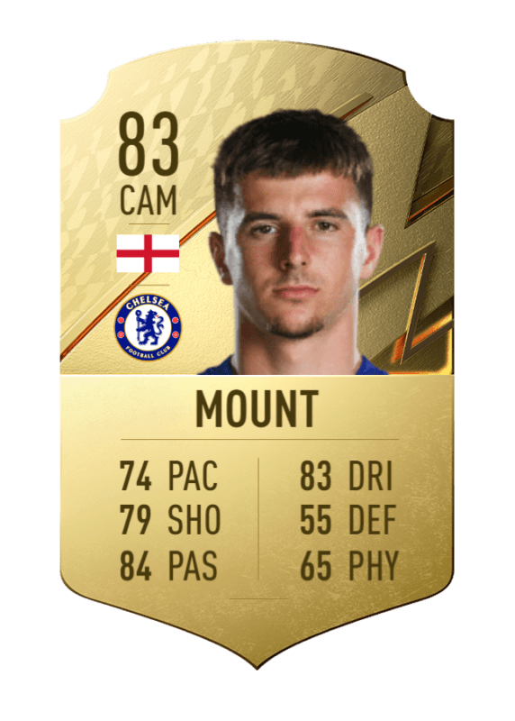 Carta Mason Mount oro único FIFA 22 Ultimate Team