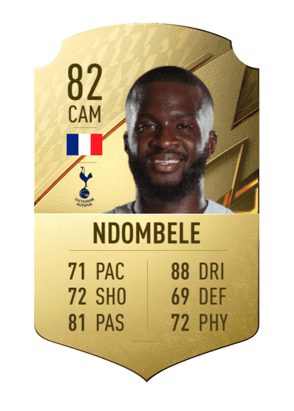 Carta oro único Ndombélé FIFA 22 Ultimate Team