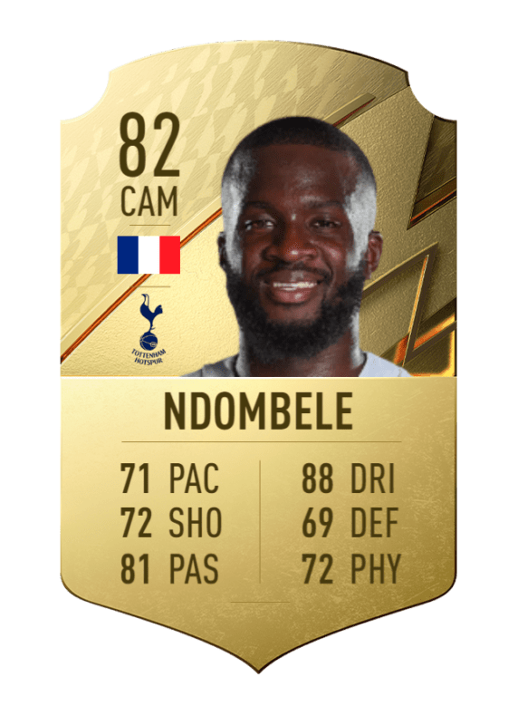 Carta oro único Ndombélé FIFA 22 Ultimate Team