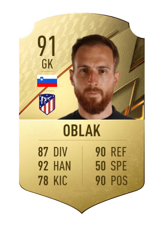 Carta Jan Oblak oro único FIFA 22 Ultimate Team