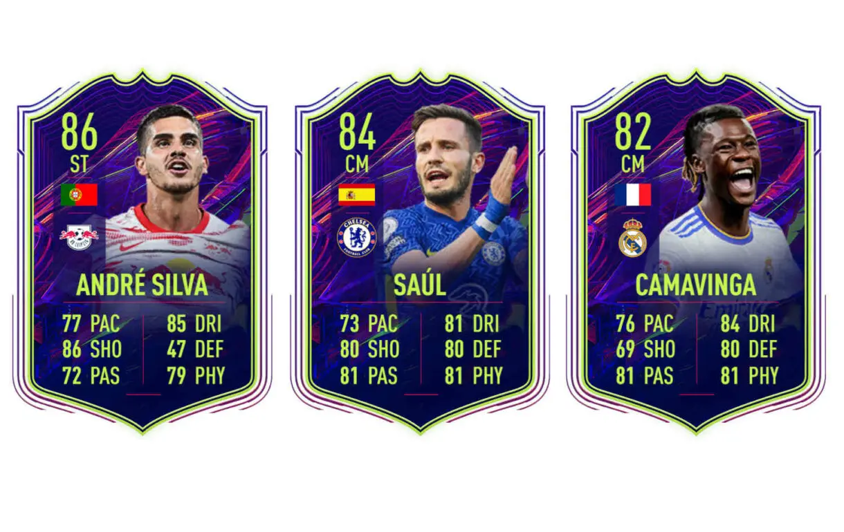 Cartas actualizadas André Silva, Saúl y Camavinga OTW FIFA 22 Ultimate Team