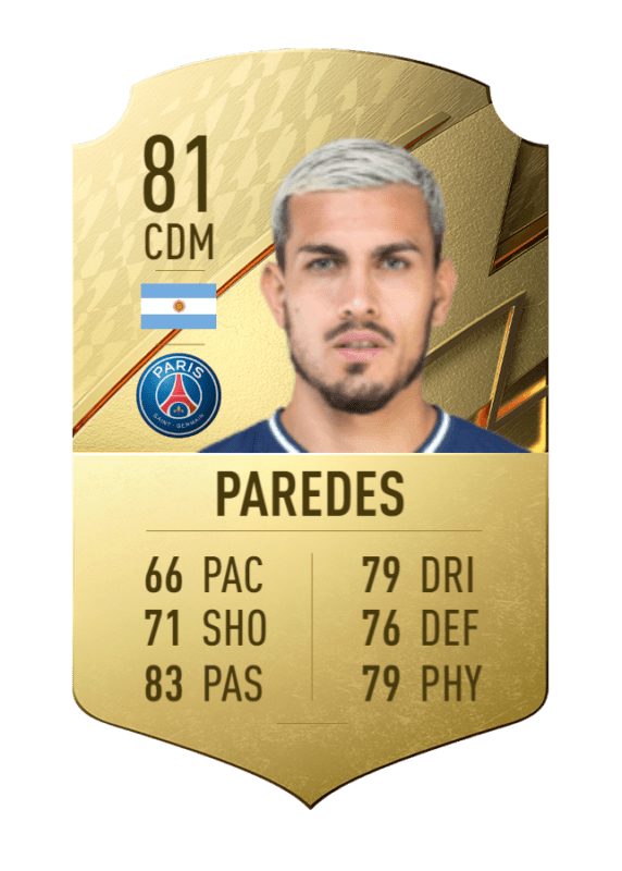 Carta Leandro Paredes oro único FIFA 22 Ultimate Team