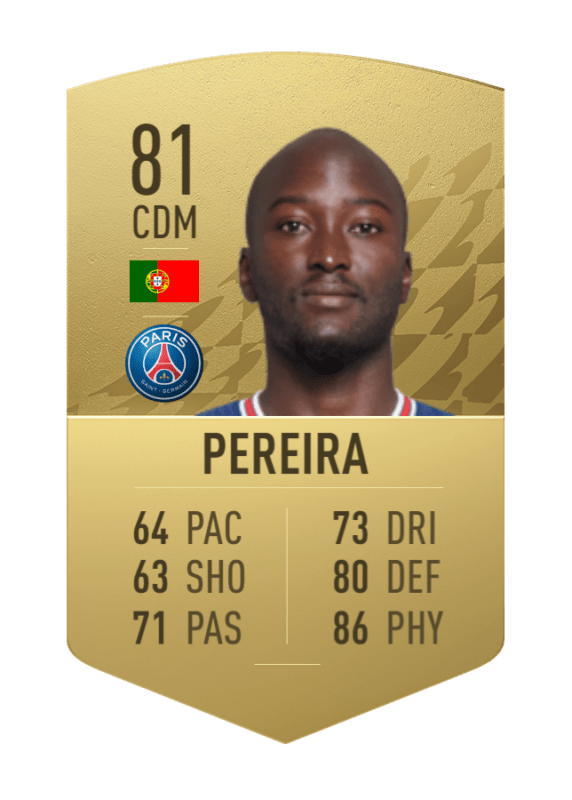 Carta Danilo Pereira oro no único FIFA 22 Ultimate Team