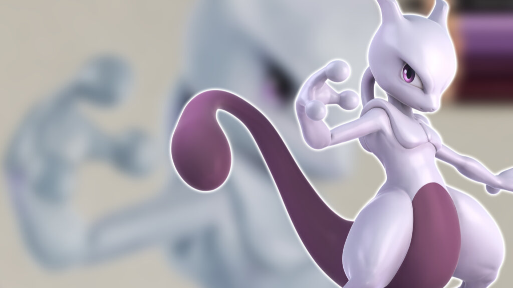 Fan art del Pokémon Mewtwo