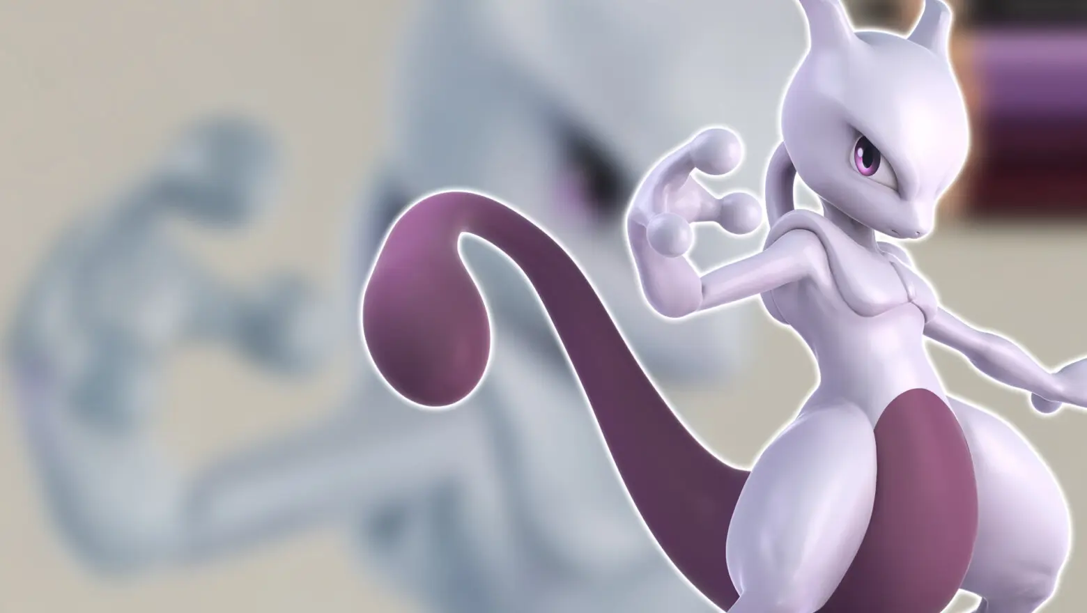 Fan art del Pokémon Mewtwo