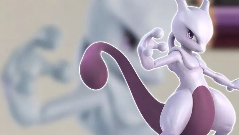Fan art del Pokémon Mewtwo