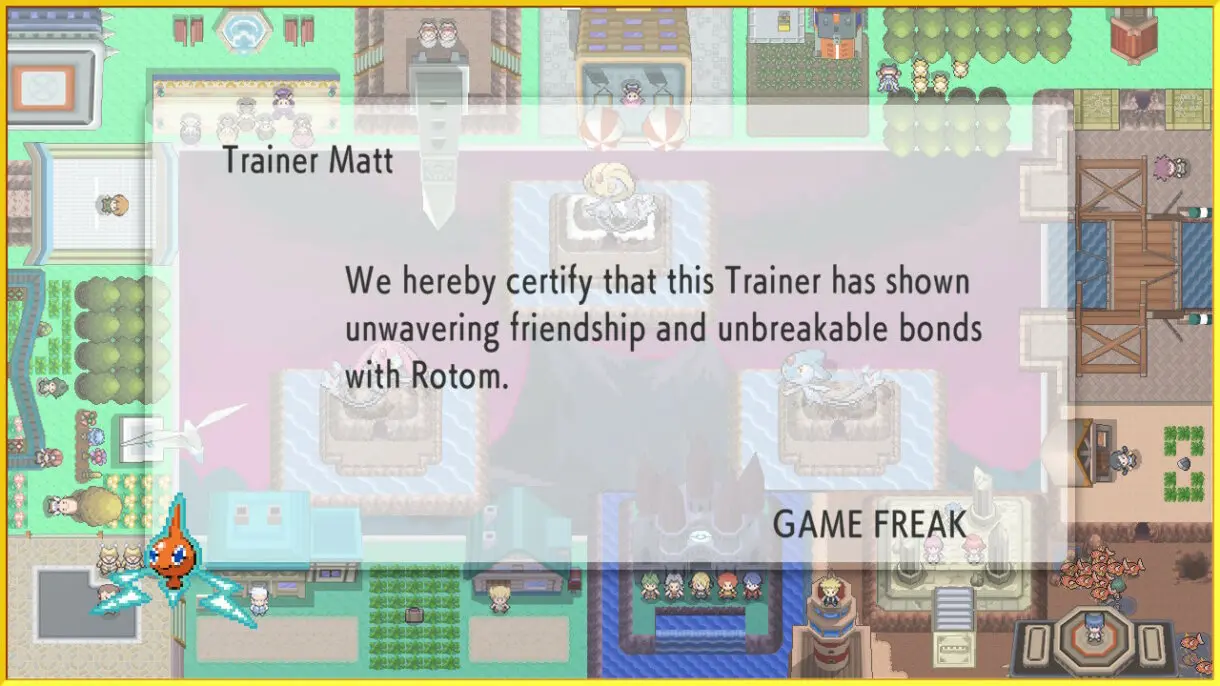 Pokemon Diamante Brillante y Perla Reluciente diploma