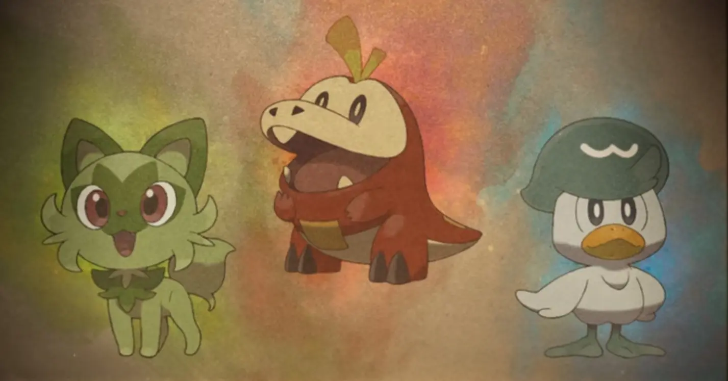 Pokemon iniciales Escarlata Purpura