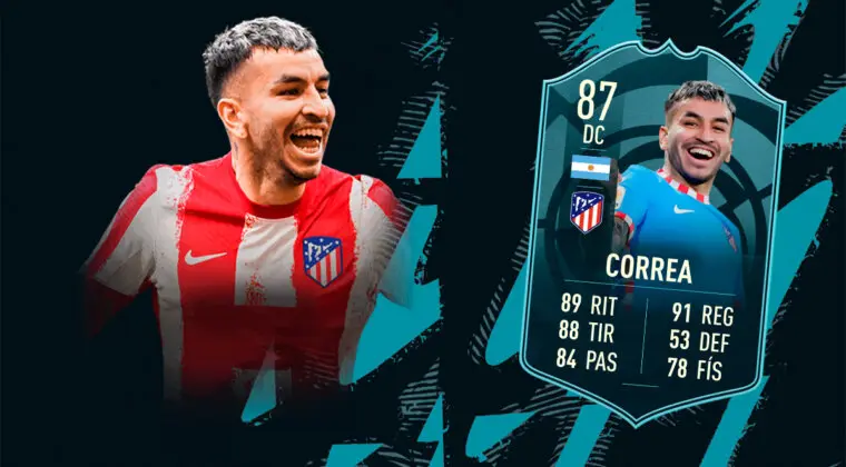 Imagen de FIFA 22: ¿Merece la pena Ángel Correa POTM de la Liga Santander? + Solución del SBC
