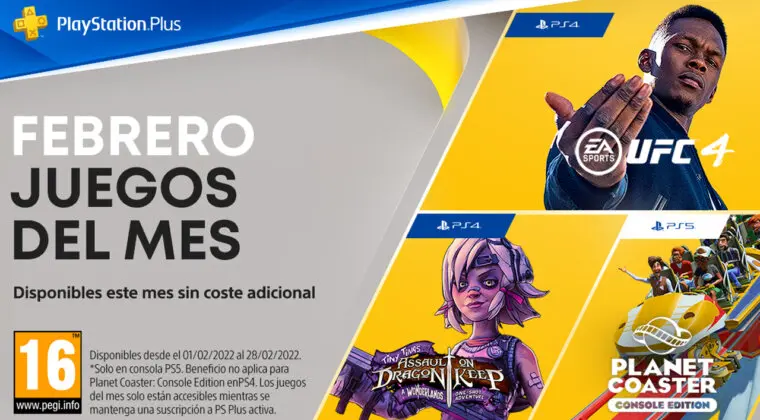Imagen de Ya disponibles para descargar los juegos de PS Plus de febrero de 2022
