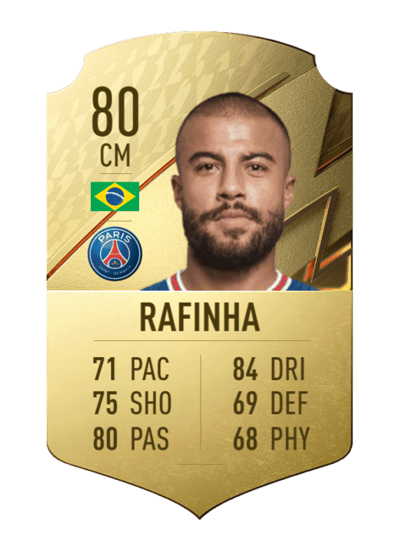 Carta Rafinha oro único FIFA 22 Ultimate Team