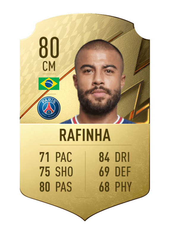 Carta Rafinha oro único FIFA 22 Ultimate Team