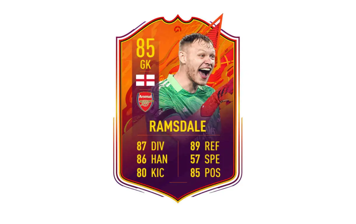 FIFA 22: EA Sports vuelve a repartir sobres por el error con Ramsdale Headliners Ultimate Team imagen de la propia carta