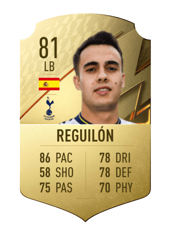 Carta oro único Reguilón FIFA 22 Ultimate Team