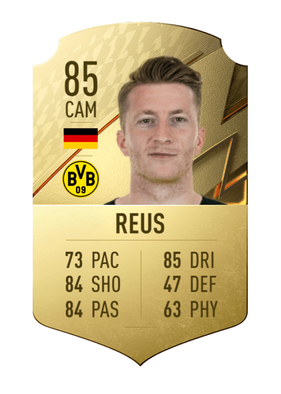 Carta Marco Reus oro único FIFA 22 Ultimate Team